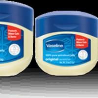 Vaseline Petroleum Jelly · Various sizes.