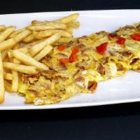 7- Tortilla de Chorizo · Spanish Sausage Omelette. Served With  & Bread With Butter