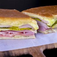 Sándwich Cubano · Cuban sandwich.