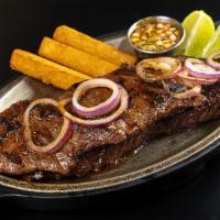 Baby Churrasco · Skirt Steak. Served With Your Choice of 2 Sides.