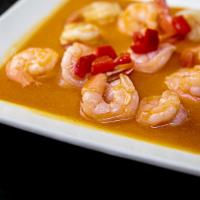 Camarones al Ajillo · Shrimp In Garlic Sauce. Served With Your Choice of 2 Sides.