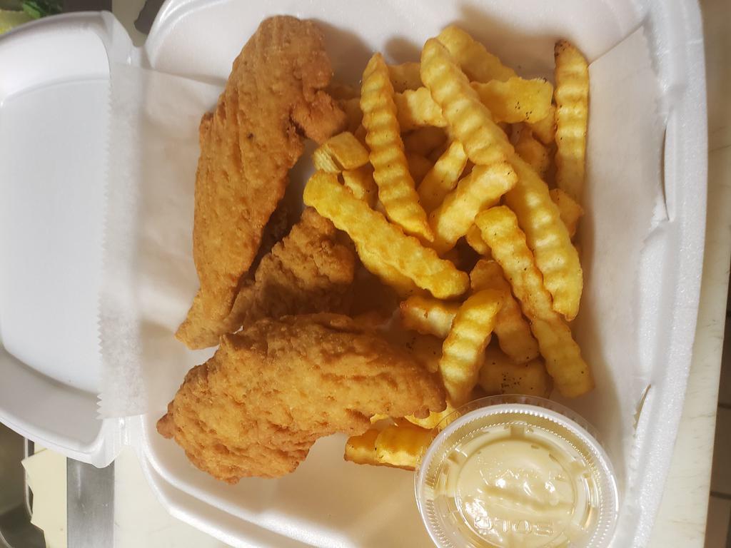 Chicken Tenders · With fries.