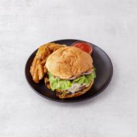 Sirloin Beef Burger · Burger with a steak patty typically from sirloin or ribeye.