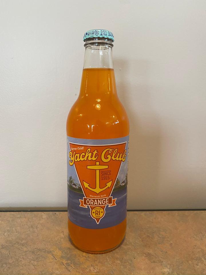 YACHT CLUB ORANGE · Made and bottled in North Providence, RI with all natural cane sugar.