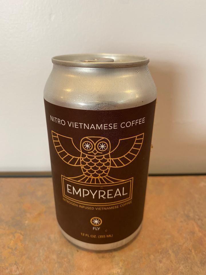EMPYREAL VIETNAMESE NITRO COFFEE · (Portland, ME)
Made with Water, Condensed Milk, & Vietnamese Coffee. Shake to activate Nitrogen.