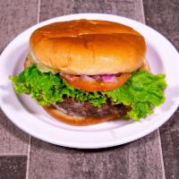 A-1 Burger · Include lettuce, tomatoes, onions, pickles and mayo on toasted buns.