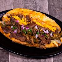 Philly Cheesesteak · Scrumptious serving of philly steak with sauteed onions and jalapeno on toasted hoagie bread...