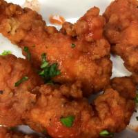 Chicken Tenders · Available plain, BBQ, buffalo, sweet chili, Thai peanut or smokie hot & served with ranch or...
