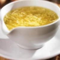 24. Egg Drop Soup large  · Served with crispy noodles.