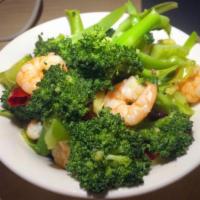 96. Shrimp with Broccoli · 