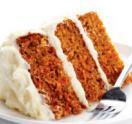 Carrot Cake · Fresh slice of carrot cake.