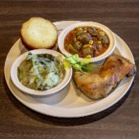 Baked Chicken Dinner · Choice of white or dark meat. Served with choice of 2 sides.