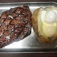 10 Ounce Select Cut Ribeye · 10 ounces of select cut ribeye with just enough marbling for that perfect flavor.  Includes ...