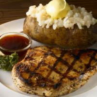 Chicken Breast · 6 oz. of juicy boneless chicken breast grilled to perfection.  Includes your choice of potat...