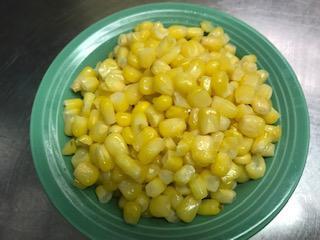 Buttered Corn (16oz) · Sweet corn tossed in a light buttery sauce.