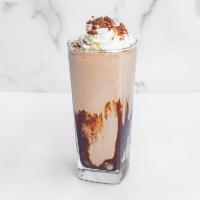 Brownie Milkshake · Award-winning brownies blended with vanilla or strawberry ice cream and topped with or witho...