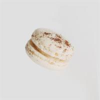 Cookies n Creme Macaron · Oreo crumb speckled shell filled with Oreo cookie buttercream.