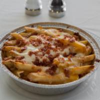 Mega Fries · Bacon, Whiz and mozzarella cheese. Add ranch for an additional charge.