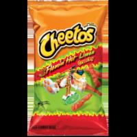 Cheetos Crunchy Flamin' Hot Limon 8.5oz · Cheesy, spicy crunch with a hint of spicy lime. Made with real cheese for maxium flavor.
