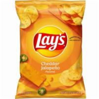 Lays Cheddar Jalapeno 2.625oz · Lay’s® Cheddar Jalapeno brings the crispy bite you love from your favorite Lay’s® potato chi...