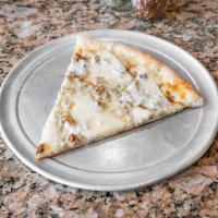 Cheesesteak Pizza · Steak, mozzarella cheese and American cheese.