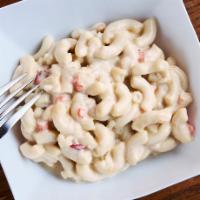 Elbow Macaroni Salad  · Cold Macaroni Salad in a mayo base with finely chopped veggies