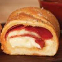 2 Pepperoni Rolls & Chips · Two house-made pepperoni rolls and your choice of Snyder's Original or Bar-B-Q chips. 
(Upgr...