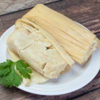 Chicken Tamales · Comes with chicken.