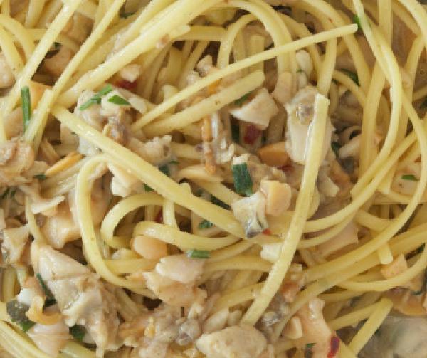Linguine with Clam Sauce · Red or white. Chopped baby clams sauteed with fresh garlic and oil or marinara sauce.