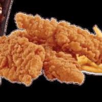 3 Chicken Fingers Combo · Three breaded chicken fingers and choice of honey mustard, BBQ, ranch, or buffalo sauce. ser...