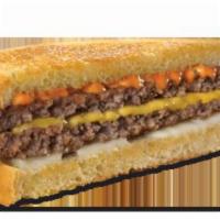 Frisco melt · Two Steakburger patties with Swiss and American cheese , 1000 Island on toasted sourdough br...