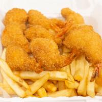 No. 7 Fried Shrimp · 6pcs, 9pcs, or 12pcs with fries or rice. Add vegetables for $1.75. 