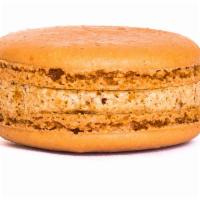 Macaron - Caramel (Gluten - Free ) · Salted crunchy caramel buttercream.
one piece.

price are per single item.