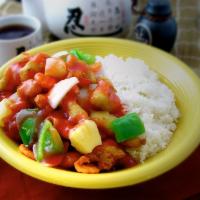 Sweet and Sour Chicken · Poultry cooked with or incorporating both sugar and a sour substance.