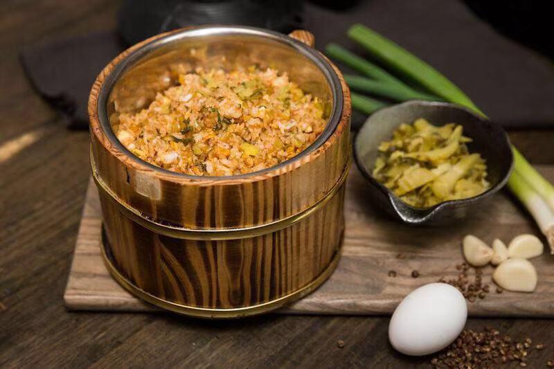 Chinese Sausage Fried Rice 醬油炒飯 · for 2 people
