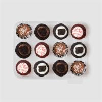 Chocolate Lovers 12-Pack · This one’s for the chocolate lovers! Includes 12 bite-size cupcakes in our chocolatiest flav...