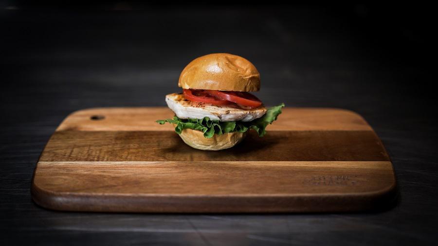 The Lady Bird · Grilled chicken breast with lettuce, tomato, and honey mustad.