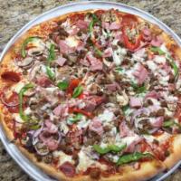Eastside Special Pizza · Loaded with pepperoni, sausage, mushroom, onions green pepper, beef, and ham.