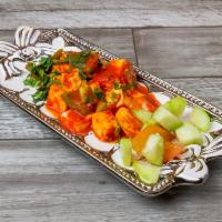 Paneer Tikka · Aromatic blend of homemade cheese cooked with bell peppers and tomatoes. Choose from tikka, ...