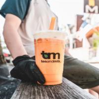Thai Iced Tea · Our Thai Iced Tea is one of a kind! Traditionally it is made with evaporated milk / condense...