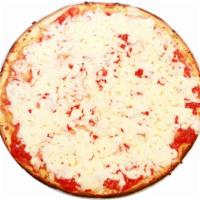 Medium Gluten-Free Cheese Pizza · Romano, mozzarella cheese, sauce and oregano.