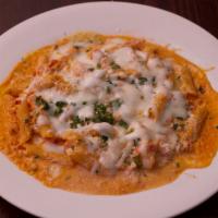 Baked ziti · Served with bread and butter