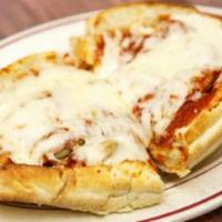 Chicken Parmesan Sandwich · Baked with tomato sauce and melted mozzarella cheese.
