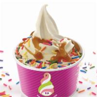 New York Cheesecake Froyo · Live from NY Cheesecake frozen yogurt. Gluten free. Contains milk and soy. Contains live & a...