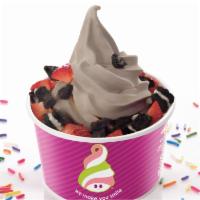 Cookies N Cream Froyo · I Dream of Cookies N’ Cream frozen yogurt. Lowfat. Contains milk, soy, & wheat. Contains liv...