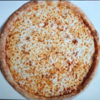 The Cheese Pizza · Our scratch dough, topped with homemade pizza sauce, Topped with whole-milk mozzarella cheese 