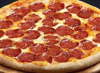 Large 1 Topping · Starts with our scratch dough, homemade sauce, whole milk mozzarella and your choice of topping.