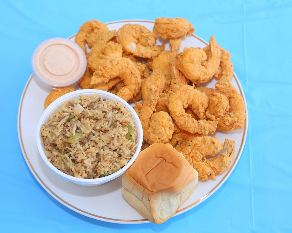 20 Pieces Shrimp Meal Deal Dinner · Comes with 1 side and 1 roll.
