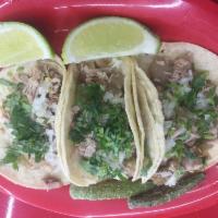 3 Street Tacos with Rice & Beans // 3 Tacos Con Arroz y Frijoles · 3 STREET TACOS, RICE & BEANS
3 STREET TACOS CON ARROZ Y FRIJOLES
        OPCIONES DE CARNE
C...