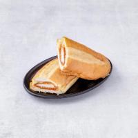 Chicken Parmesan Sandwich · Chicken cutlet with mozzarella and marinara sauce.